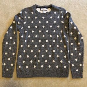 Black and White polka dot sweater